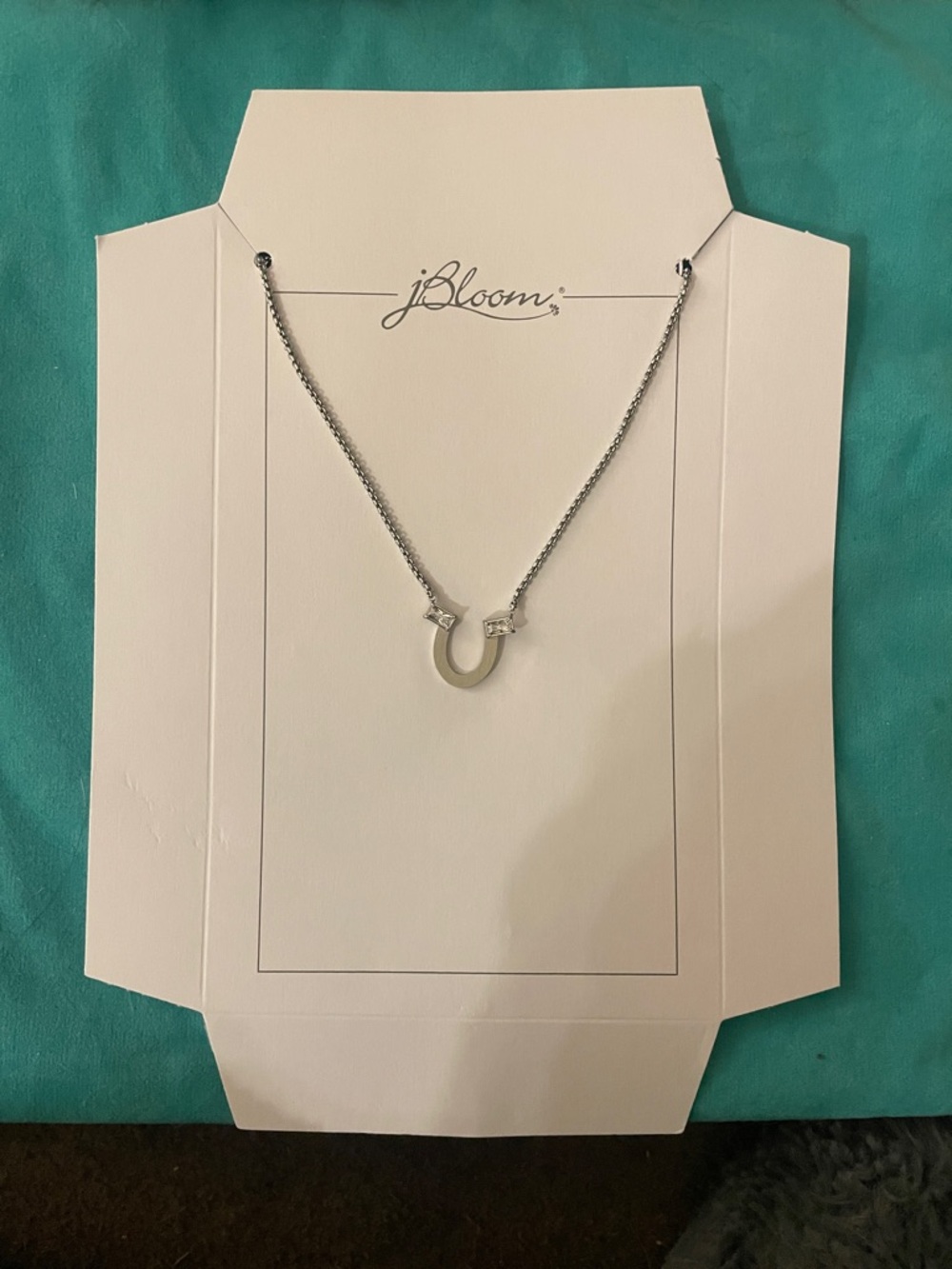 JBloom Silver Horseshoe Pendant Necklace - Silver